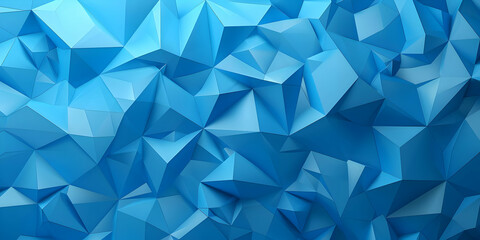 Obraz premium Abstract blue polygonal background with geometric shapes. Perfect for modern design and art projects. High resolution for versatile use.