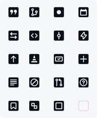 Component Sticker Icon for development of app website. Technology Icons