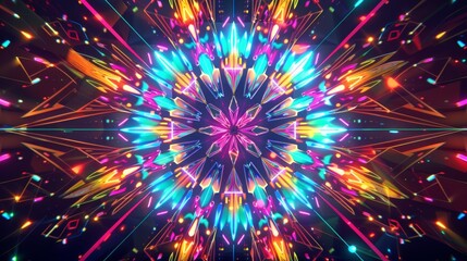 Fototapeta premium Abstract Neon Lights Background