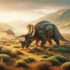 Fototapeta premium Sunrise Grazers