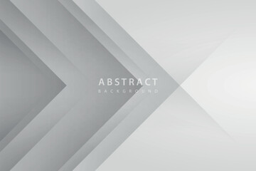 gray vector abstract background with overlap triangular paper cut shapes and realistic shadows