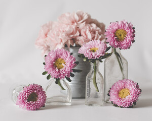 Spring floral bouquet in pink