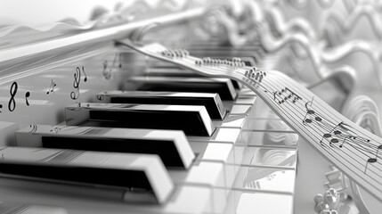 Composition piano music treble clef and sheet music.