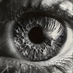 Obraz premium Human Eye An extreme close-up of a human eye capturing