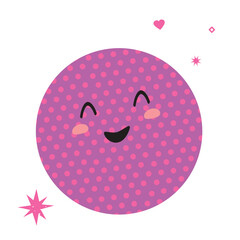 Cute Pink circle Shape