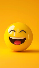 Fototapeta premium Funny Happy Emoji