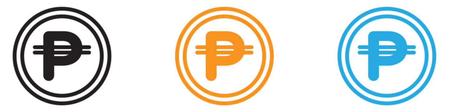 Cuba peso icon vector logo set collection for web app ui
