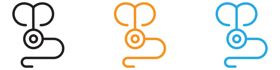 Rope Hook icon vector logo set collection for web app ui