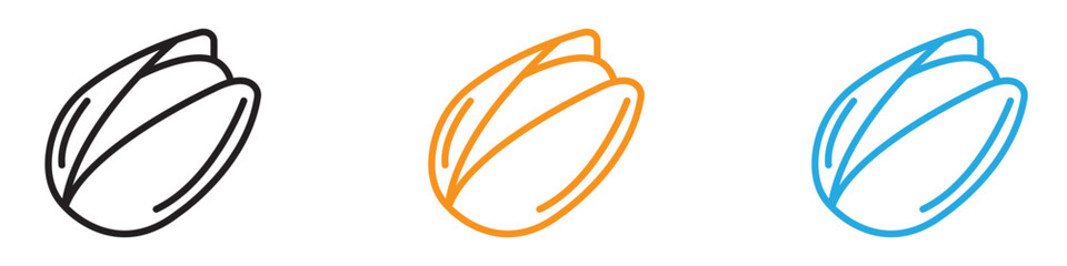 pistachio icon vector logo set collection for web app ui