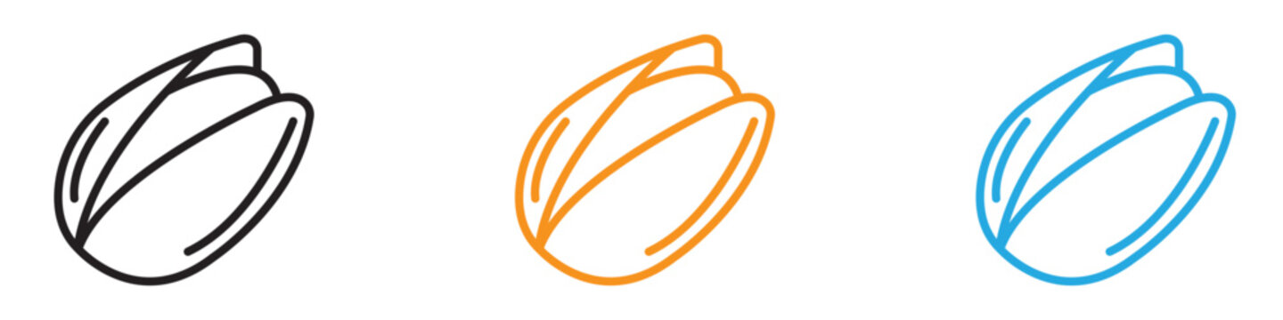 pistachio icon vector logo set collection for web app ui