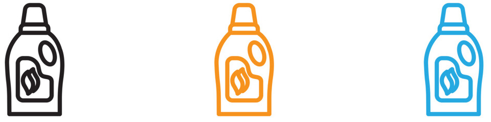 Softener clothes dirt icon vector logo set collection for web app ui