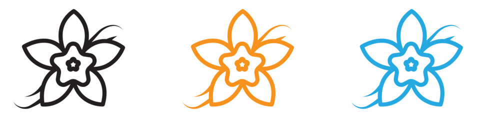 Vanilla icon vector logo set collection for web app ui