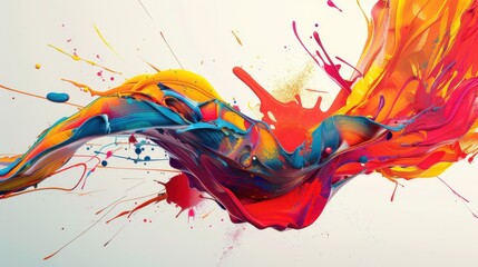 Abstract art with bright colors, perfect for design projects.