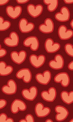 cute heart style vector art  abstract design 