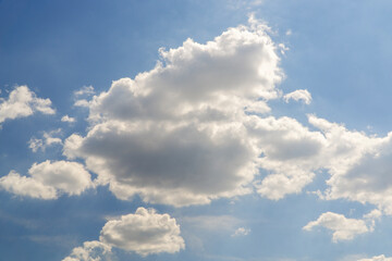 Cloud against a blue sky.