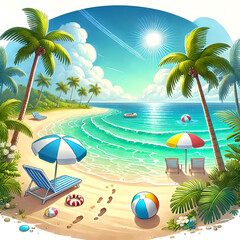 Tropical Beach Paradise