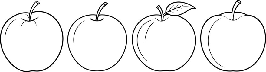 Acerola Fruit on White Background - Editable EPS