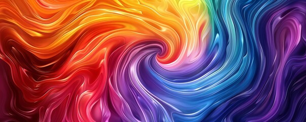 Vivid swirling colors in an abstract pattern, colorful art, fluid dynamics