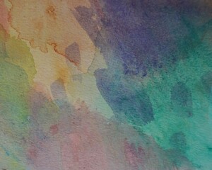 hand painted original impressionism watercolor painting abstract background	