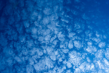 A bright, beautiful sky filled with fluffy clouds.