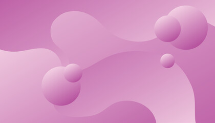 Abstract pink background with waves.   Vector template minimalist poster, pop art flyer, print, web banner
