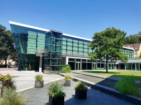 Neckar Forum der Stadt Esslingen am Neckar in Baden-W&uuml;rttemberg