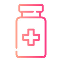 Obraz premium drug gradient icon