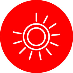 Full Load Vector Line White Circle Red