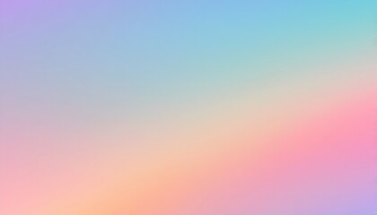 Obraz premium Abstract colorful gradient background with light pastel blue, pink, and orange smooth color transition, blurred and colorful wallpaper