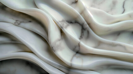 Obraz premium Abstract Smooth Marble Waves with Elegant Curves and Soft Lighting Display