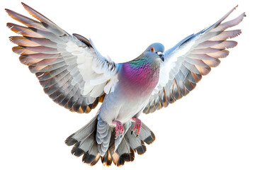 Obraz premium Dove flying on transparent background, png