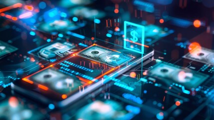 Fototapeta premium Currency Exchange Concepts and Interbank Payments, use to money transfer global business FinTech Finance Technology Online Banking, online banking interbank payment concept 