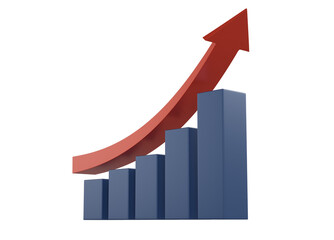 market trend 3d icon