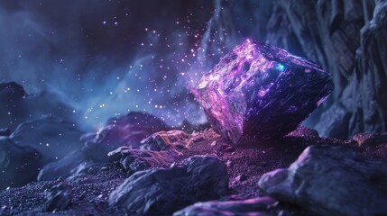 stone hologram background concept