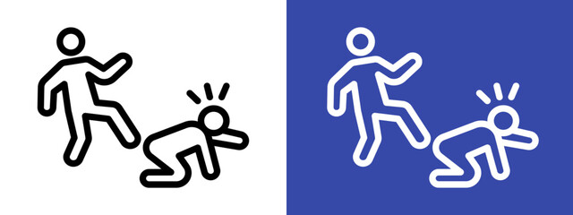 abandonment icon logo sign set vector outline