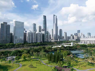 Modern cityscape  in Guangzhou China