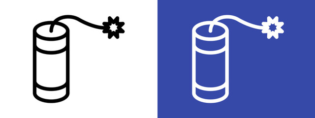 dynamite icon logo sign set vector outline