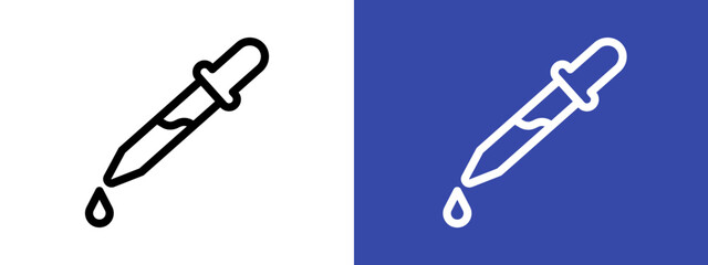 pipette icon logo sign set vector outline