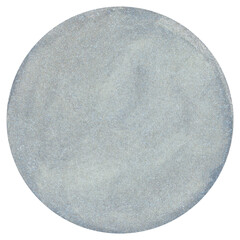 Circle Round Shape Mid Tone Gray Watercolor Textured Brush Stroke, Text Space Hand Painted 