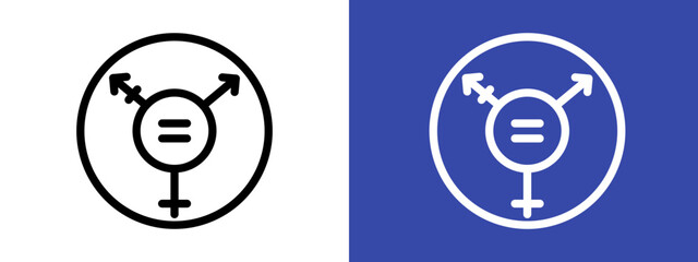 Rainbow LGBT flag icon logo sign set vector outline