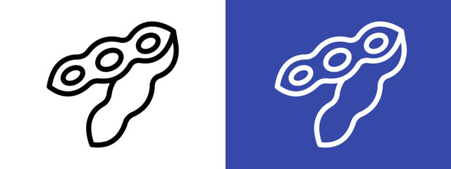 soybeans icon logo sign set vector outline