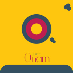 happy Onam template. vector eps 8.