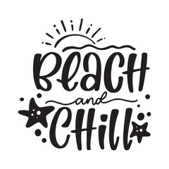 Hand drawn lettering compositions about Summer. Funny season slogans. Isolated calligraphy quotes for travel agency, beach party. Great design for banner, postcard, print or poster.
