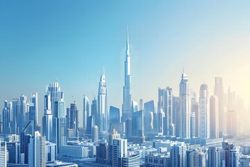 Dubai Skyline - Modern Architecture in the United Arab Emirates