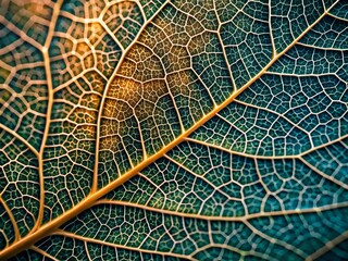 Delicate, intricate details of leaf skeletons reveal complex networks of veins and cells in a stunning macro photograph showcasing nature's fascinating hidden architecture.