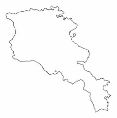 Armenia outline map