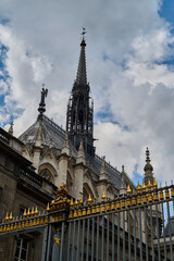 Fototapeta premium Sightseeing in Paris through Montmartre, the Latin Quarter, Notre Dame, the Eiffel Tower, the Champs Elysées, the Louvre Museum and the streets with ancient buildings, in the year of the Olympic Games