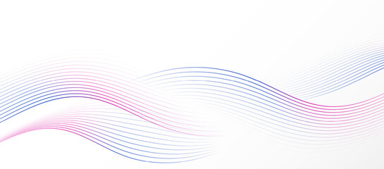 Abstract flowing lines wave. Digital future technology background.