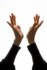 Two hands raised in the air