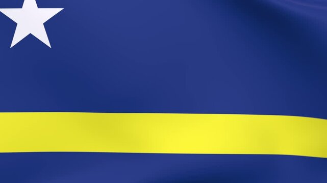 3D Rendered Flag of Curacao
